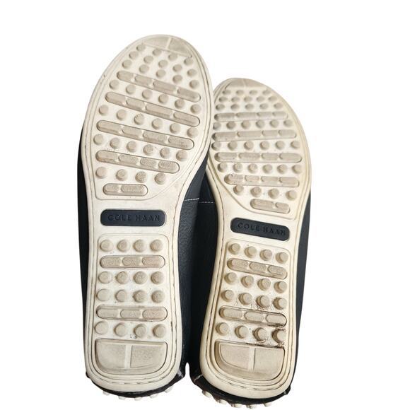NWOB Cole Haan Grants Escape Navy And White Leather Driving Loafers Mens Sz 7.5 - Picture 5 of 5